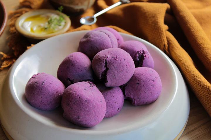 Pão de Beijo Roxo
