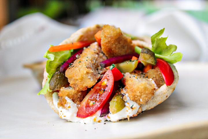 Wrap com Empanado de Frango Vegetal