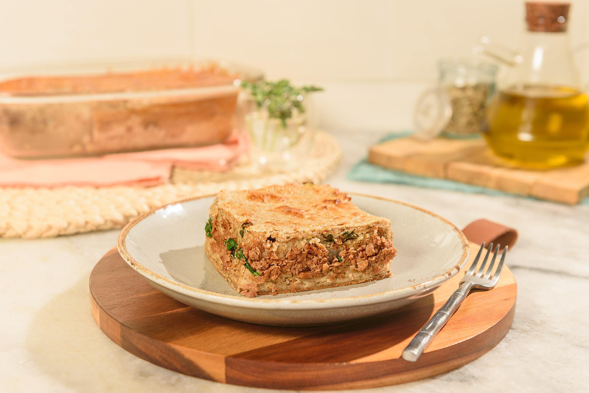 Torta de Carne Moída 100% vegetal